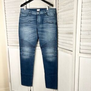 Hudson The Blinder Biker Jeans | Size 38 | Medium Wash | Stretch Denim |